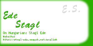 ede stagl business card